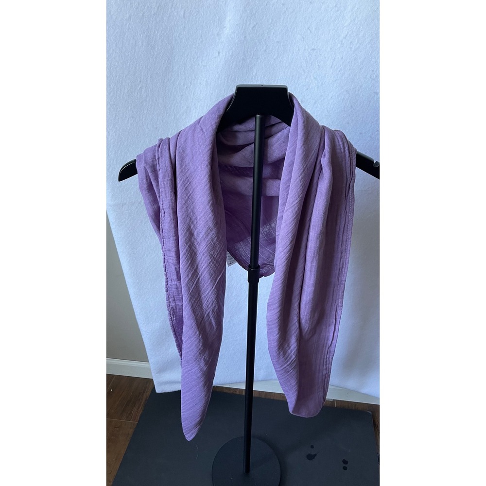 Momcozy Nursing Cover Breastfeeding Wrap Purple Bamboo Cotton Muslin Scarf